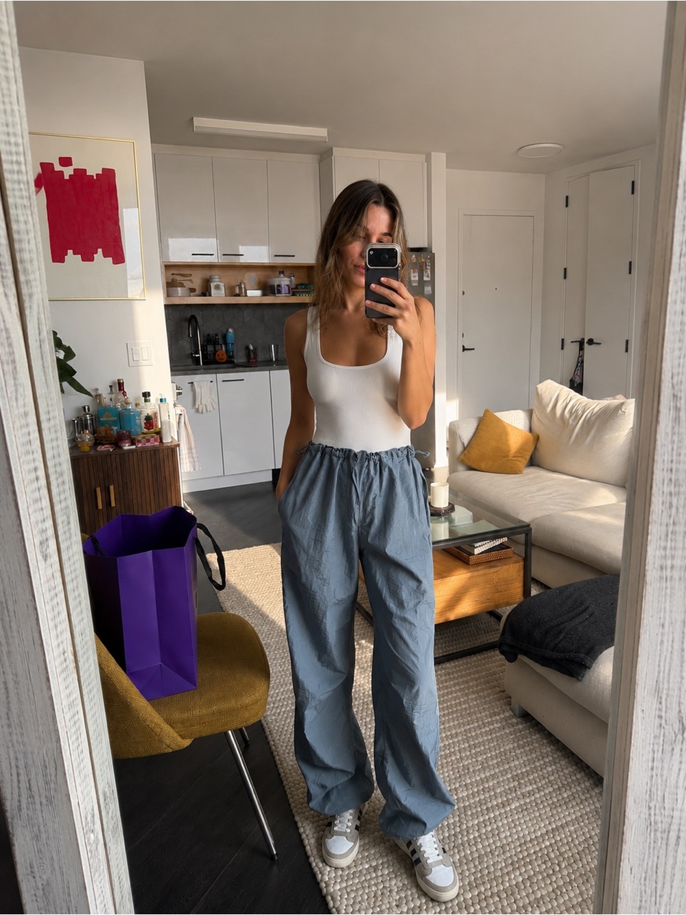 Pacsun Shine Low Rise Parachute Pants